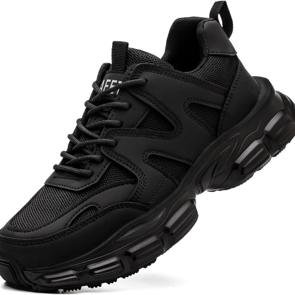 Steel Toe Shoes for Women Men Safety Non Slip Lightweight Breathable Constructio